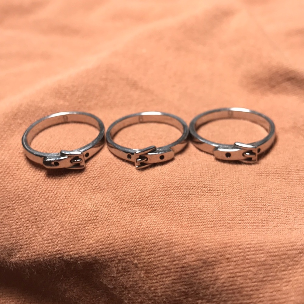 Michael Kors belt rings - set of 3 size 6